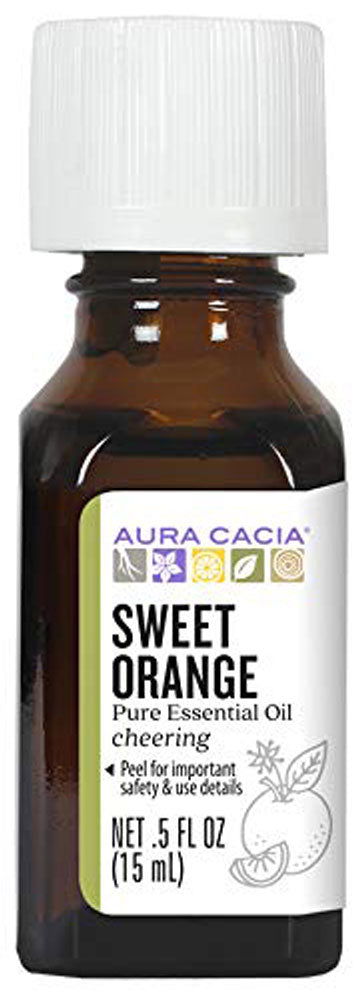 AURA CACIA Sweet Orange Essential Oil (15 ml)