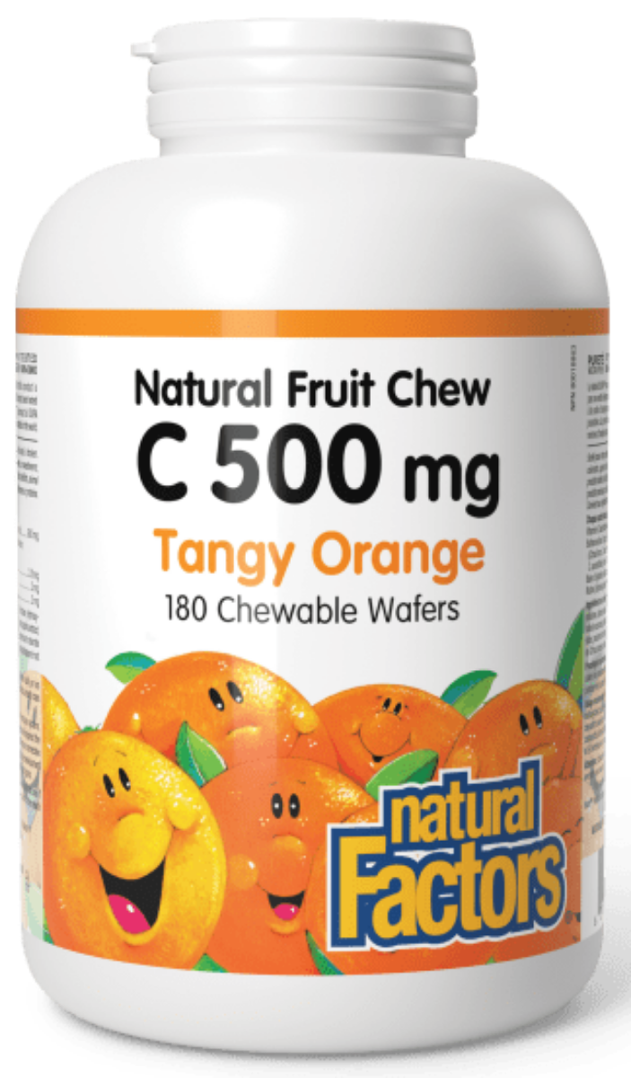 NATURAL FACTORS Vitamin C Orange (500 mg - 180 chews)