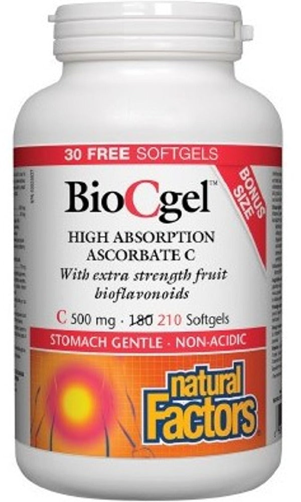 NATURAL FACTORS BioCgel (500 mg - 210 sgels)