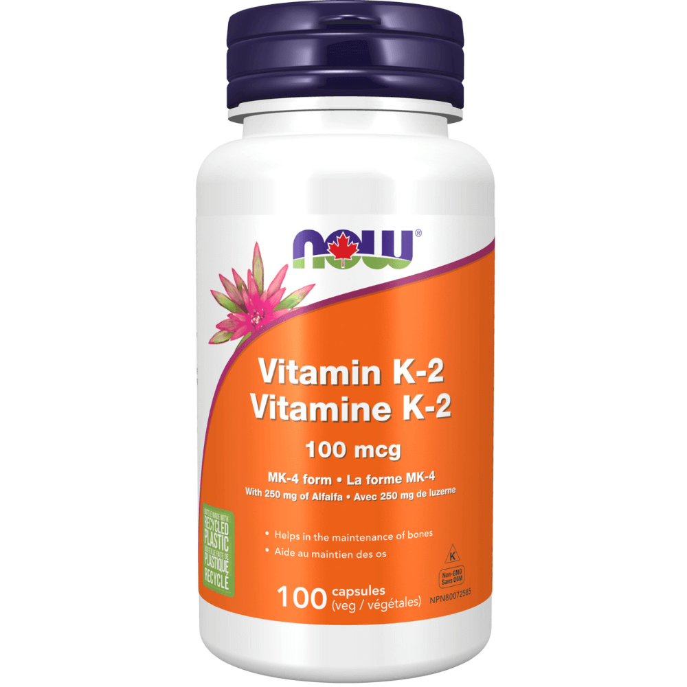 NOW - Vitamin K-2 (100 mcg - 100 vcaps)