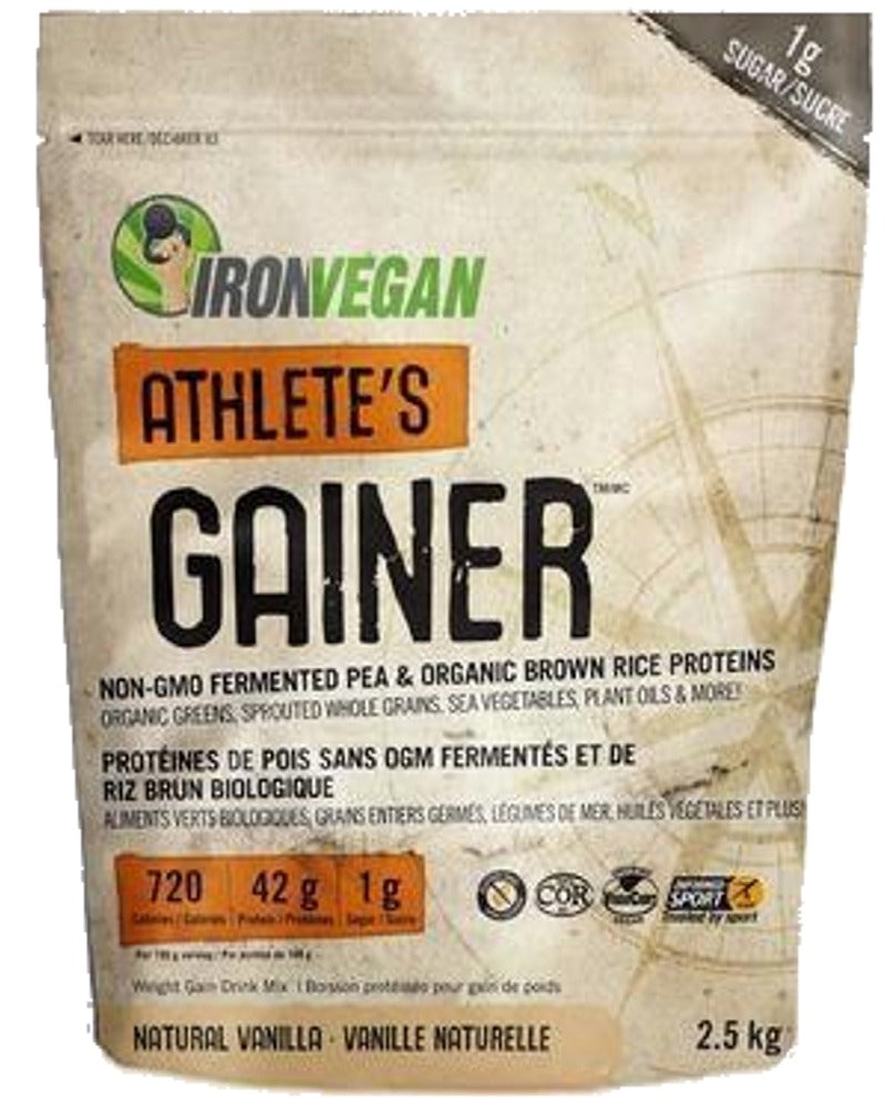 IRON VEGAN Athletes Blend Gainer (Vanilla - 2.5 kg)