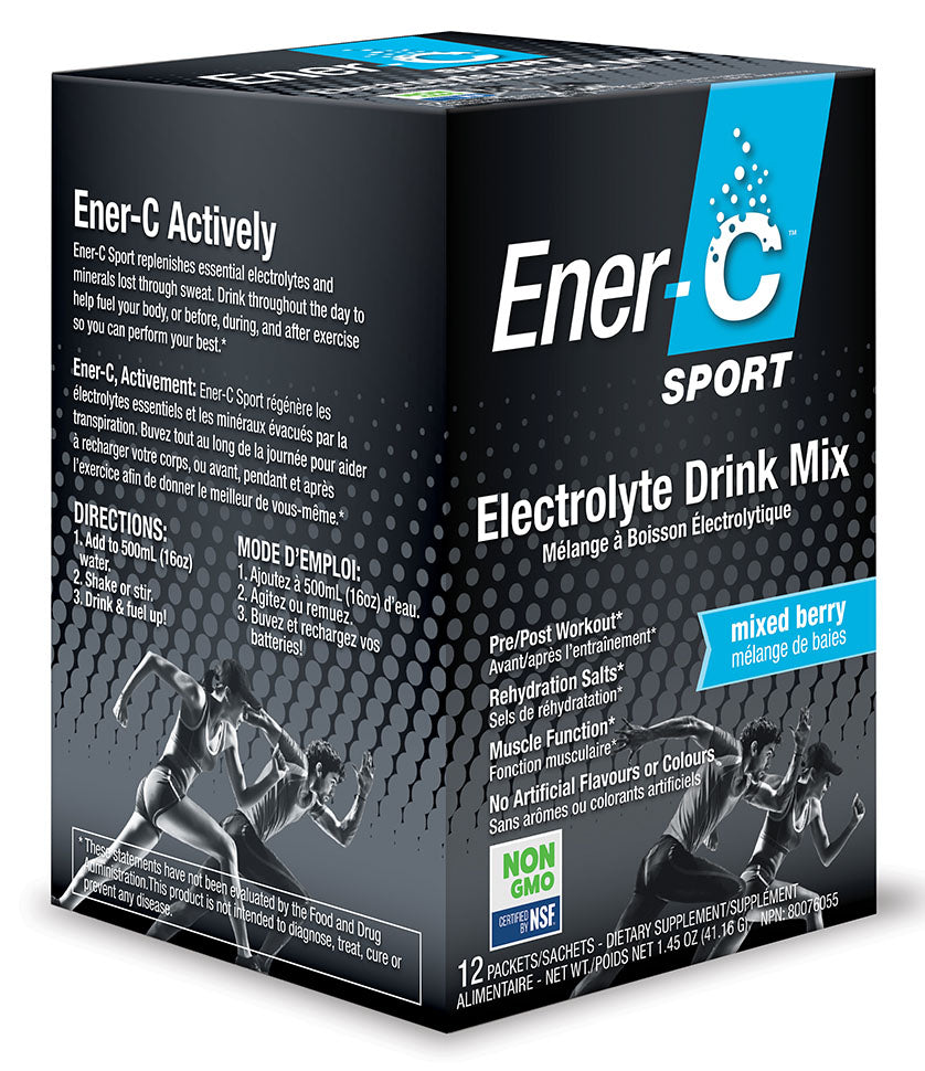 ENER-LIFE - Ener-C Sport Electrolyte Drink Mix (Berry Box - 12 Packets)