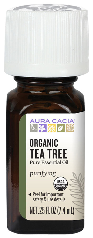 AURA CACIA Tea Tree Essential Oil Organic (7.4 ml)
