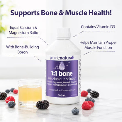 PRAIRIE NATURALS Ionic Bone Solution 1:1 (500 ml)