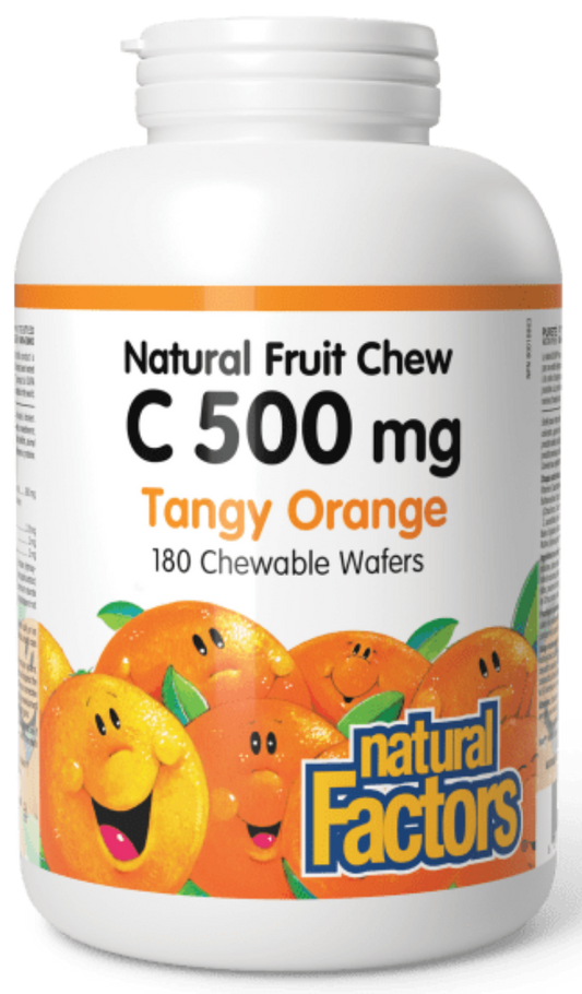 NATURAL FACTORS Vitamin C Orange (500 mg - 180 chews)