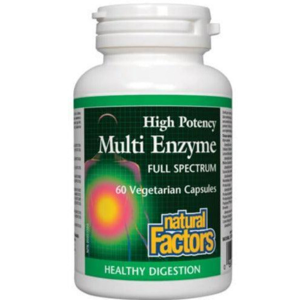 NATURAL FACTORS High Potency Multi Enzymes (60 caps)