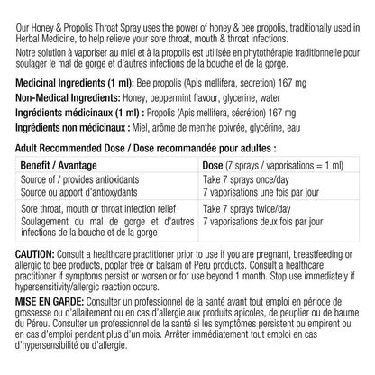 DUTCHMAN'S GOLD Honey and Propolis Throat Spray