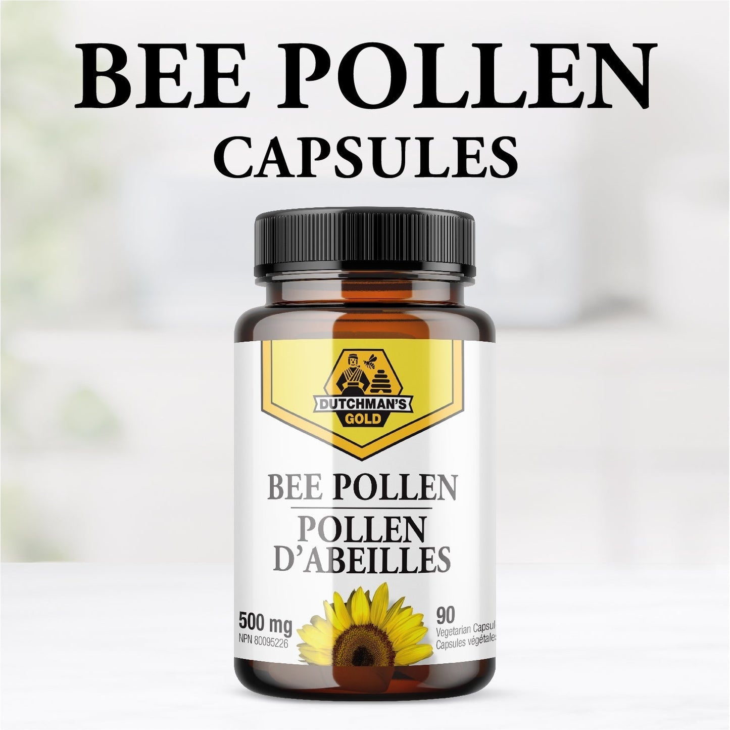 DUTCHMAN'S GOLD Bee Pollen (500 MG - 90 Capsules)