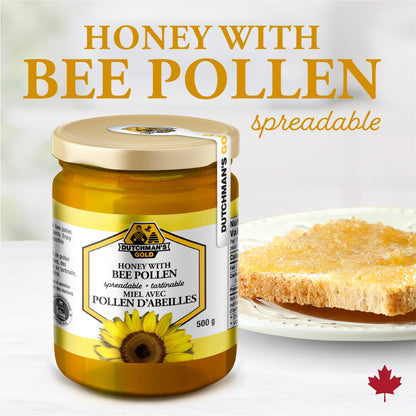 DUTCHMAN'S GOLD Honey with Bee Pollen (500 gr)