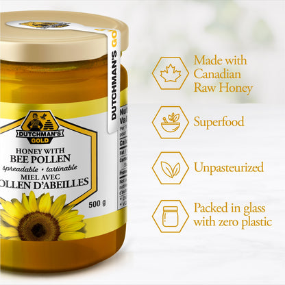 DUTCHMAN'S GOLD Honey with Bee Pollen (500 gr)