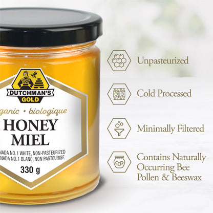 DUTCHMAN'S GOLD Organic Liquid Honey 330 g