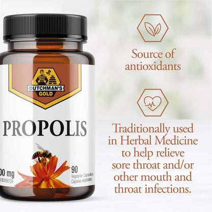 DUTCHMAN'S GOLD Bee Propolis 500 mg 90 caps