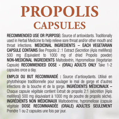 DUTCHMAN'S GOLD Bee Propolis 500 mg 90 caps