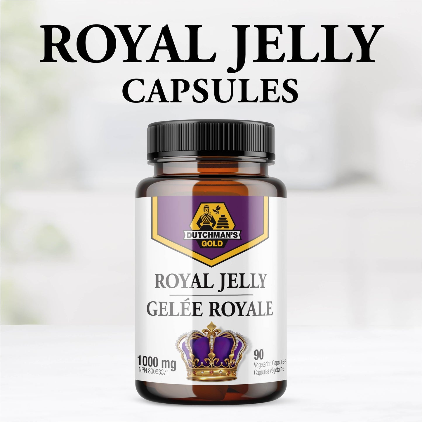 DUTCHMAN'S GOLD Royal Jelly Capsules (1000 mg - 90 Cap)