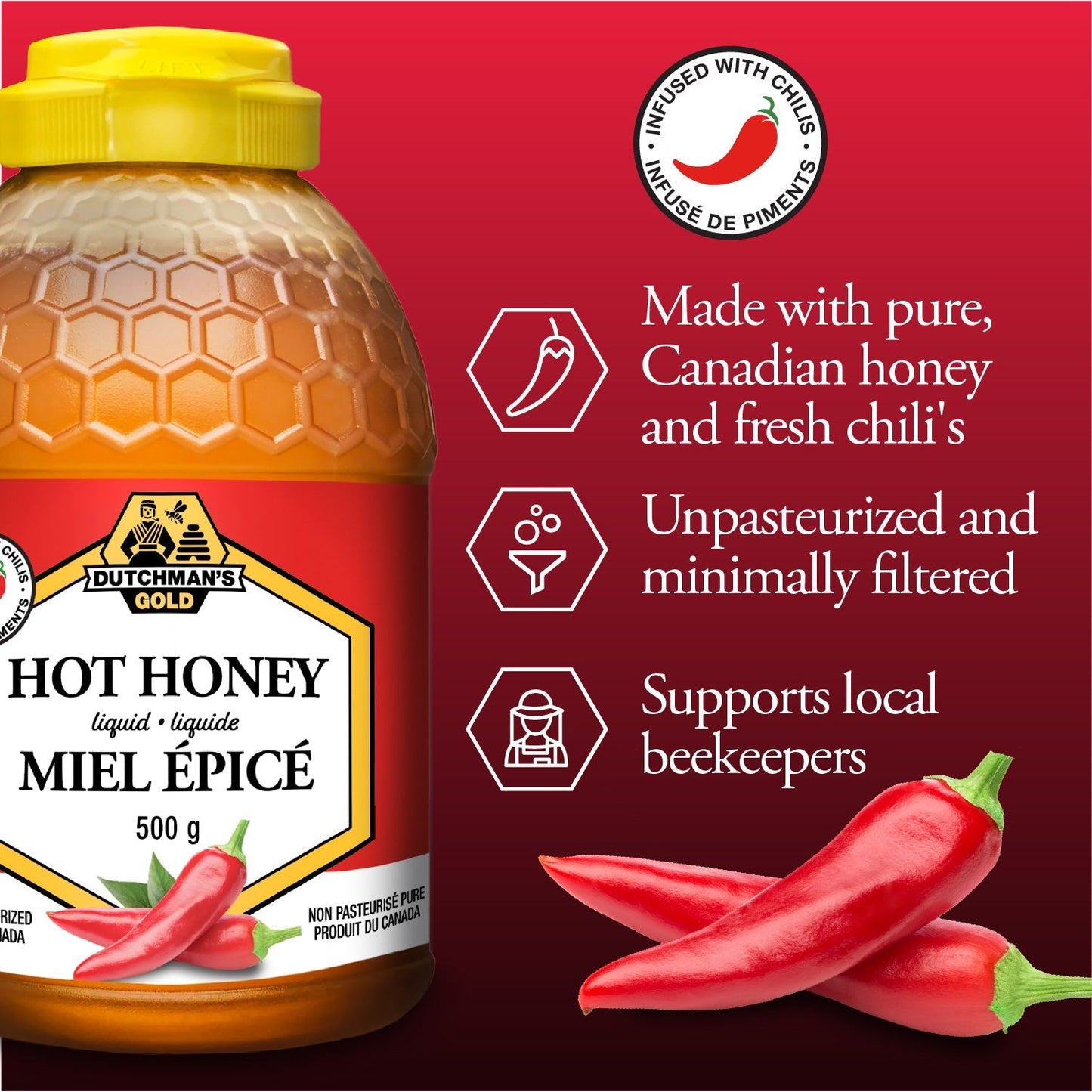 DUTCHMAN'S GOLD Hot Honey
