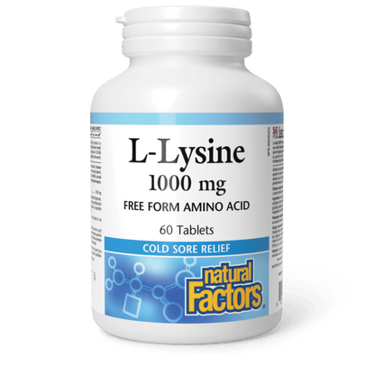 Natural Factors L-Lysine Amino Acid (1000 mg)
