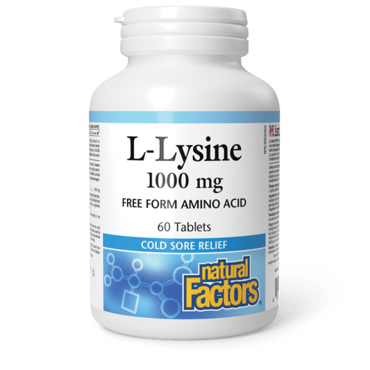 Natural Factors L-Lysine Amino Acid (1000 mg)
