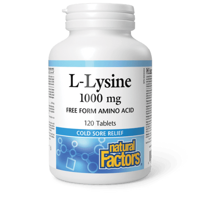 Natural Factors L-Lysine Amino Acid (1000 mg)
