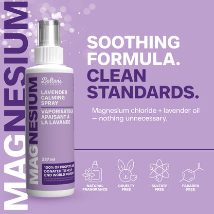 BOLTON'S Magnesium Chloride Spray w Lavender (237 ml)