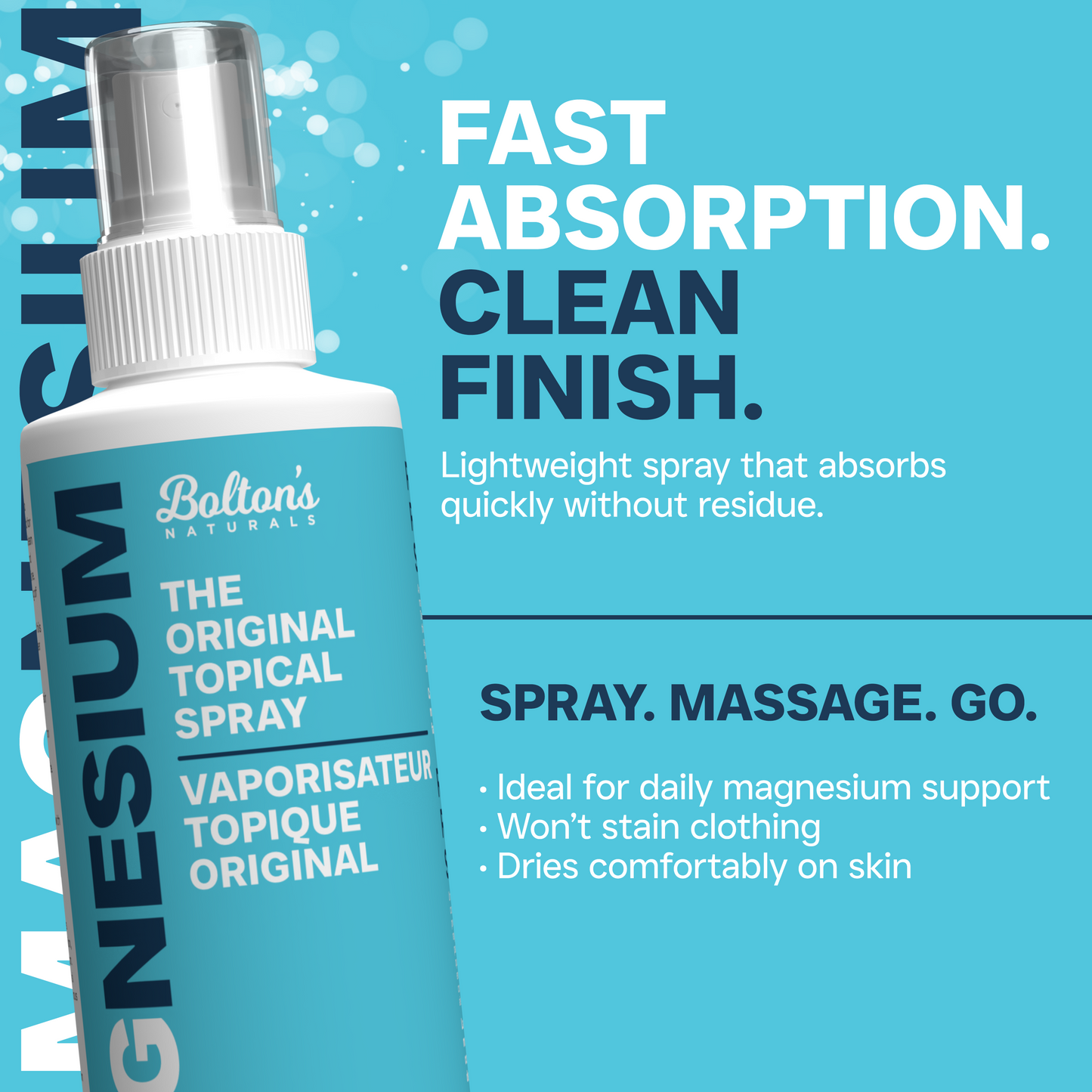 BOLTON'S Magnesium Original Topical Spray  (118 ml)