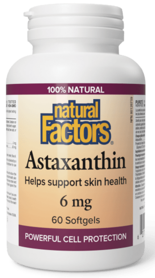 NATURAL FACTORS Astaxanthin (6 mg - 60 sgels)