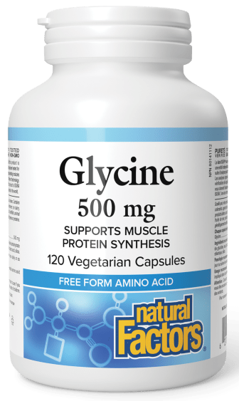 Natural Factors Glycine (500 mg - 120 vcaps)