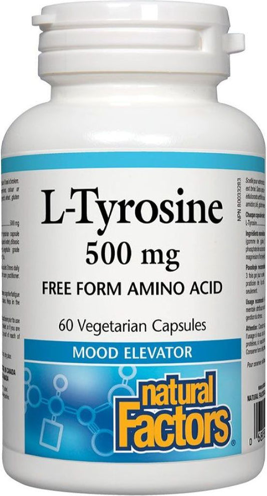 NATURAL FACTORS  L-Tyrosine (500 mg)