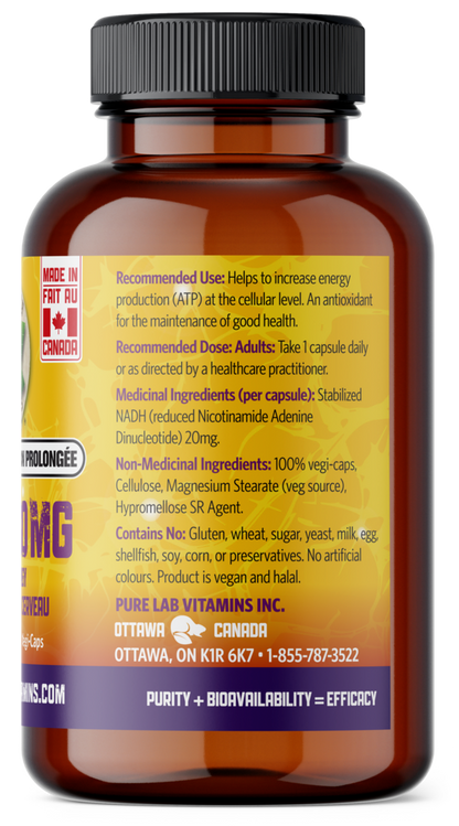 Vitamin supplement bottle with label on a white background