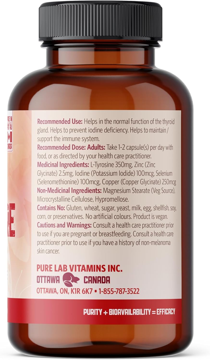 PURE LAB VITAMINS ThyroPure (120 veg caps)
