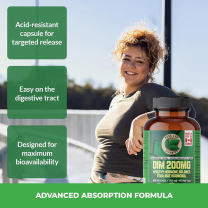 PURE LAB VITAMINS DIM (200 mg	 - 60 veg caps)