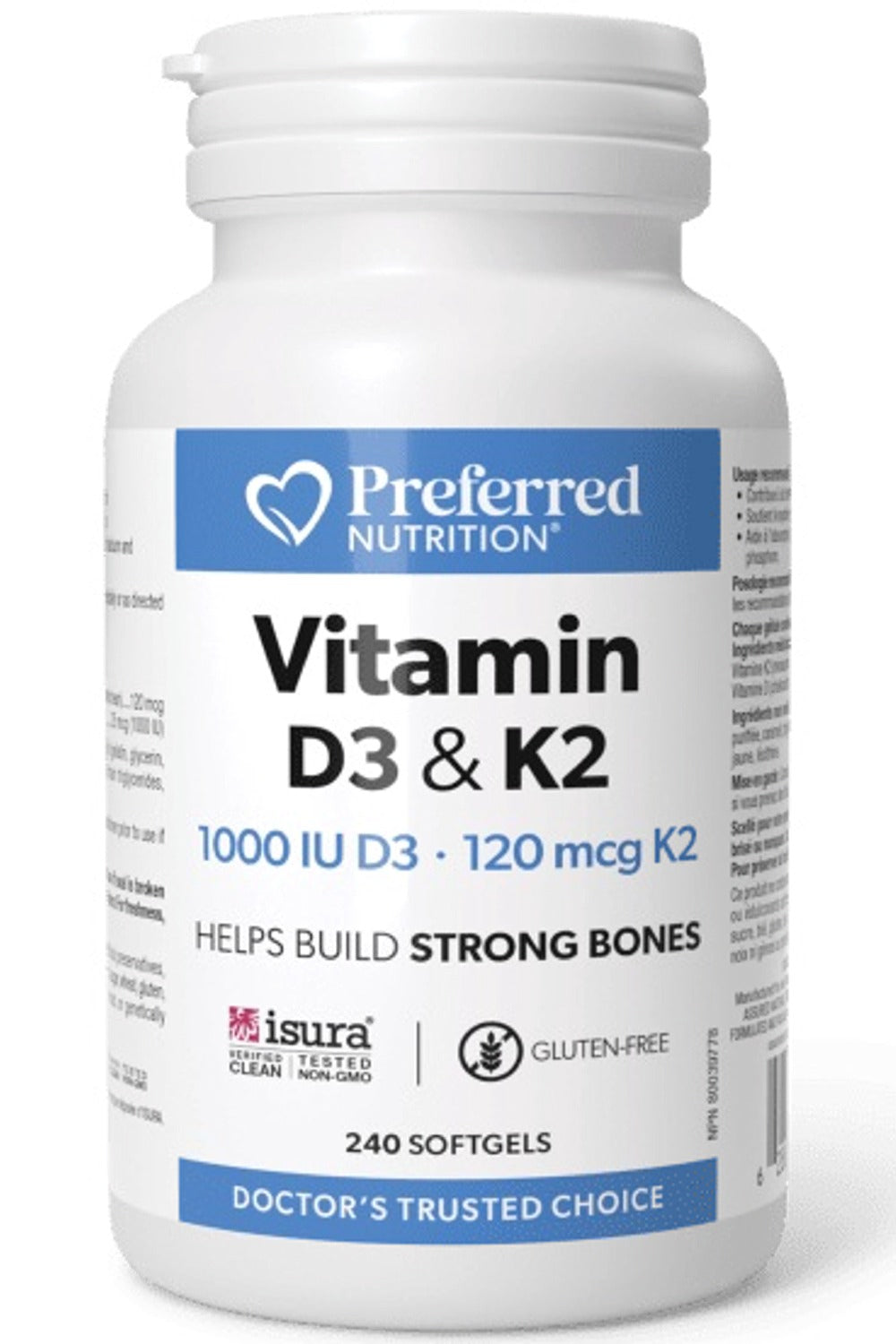 PREFERRED NUTRITION Vitamin K2 & D3 (240 softgels)
