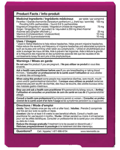 NEW NORDIC Migraine Ease (60 Tabs)