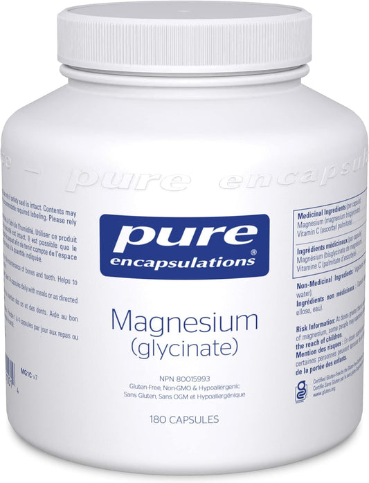 PURE ENCAPSULATIONS Magnesium (glycinate - 180 veg caps)