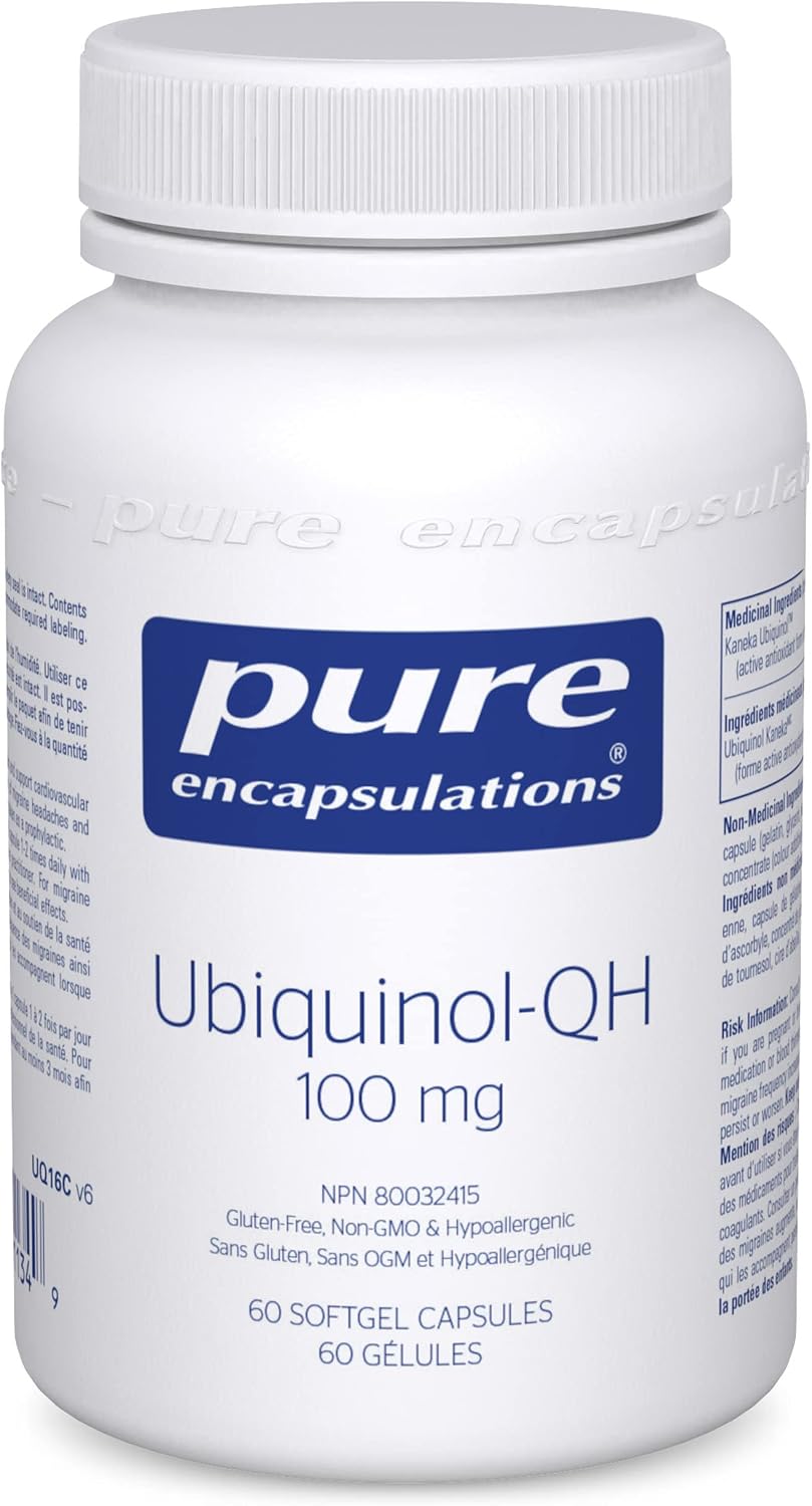 PURE ENCAPSULATIONS Ubiquinol-QH 100 mg (60 Count)