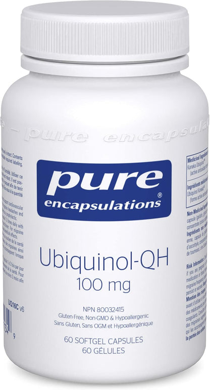 PURE ENCAPSULATIONS Ubiquinol-QH 100 mg (60 Count)