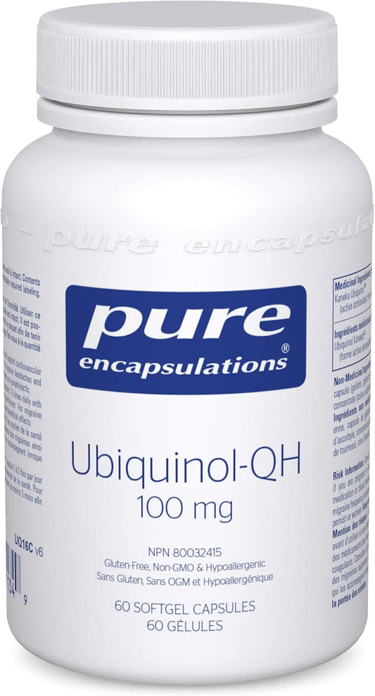 PURE ENCAPSULATIONS Ubiquinol-QH 100 mg (60 Count)
