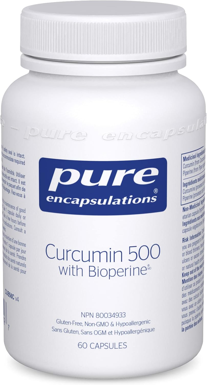 PURE ENCAPSULATIONS Curcumin 500 with Bioperine® (60 veg caps)