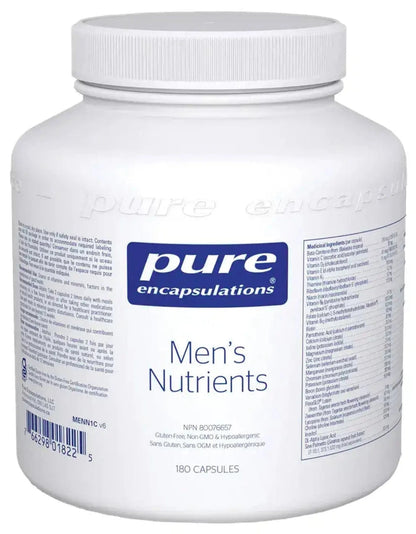 PURE ENCAPSULATIONS Men's Nutrients (180 veggie Capsules)