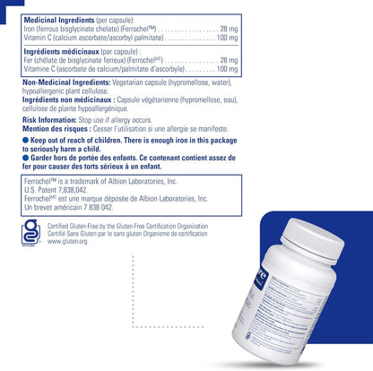 PURE ENCAPSULATIONS Iron Plus Essentials (60 caps)