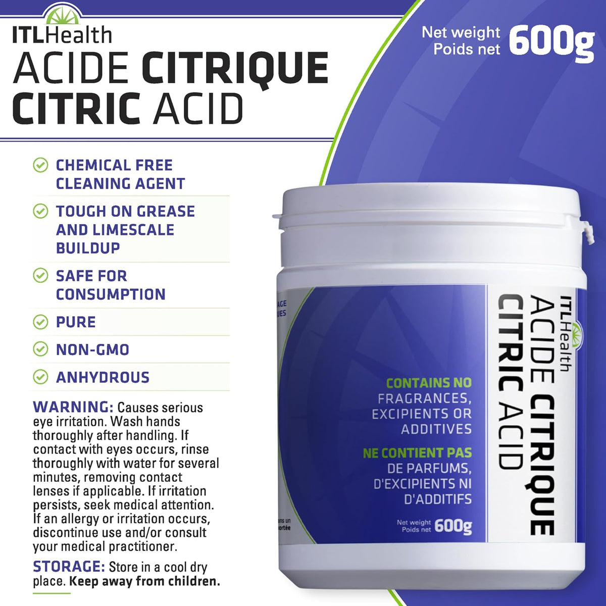 ITL HEALTH Citric Acid