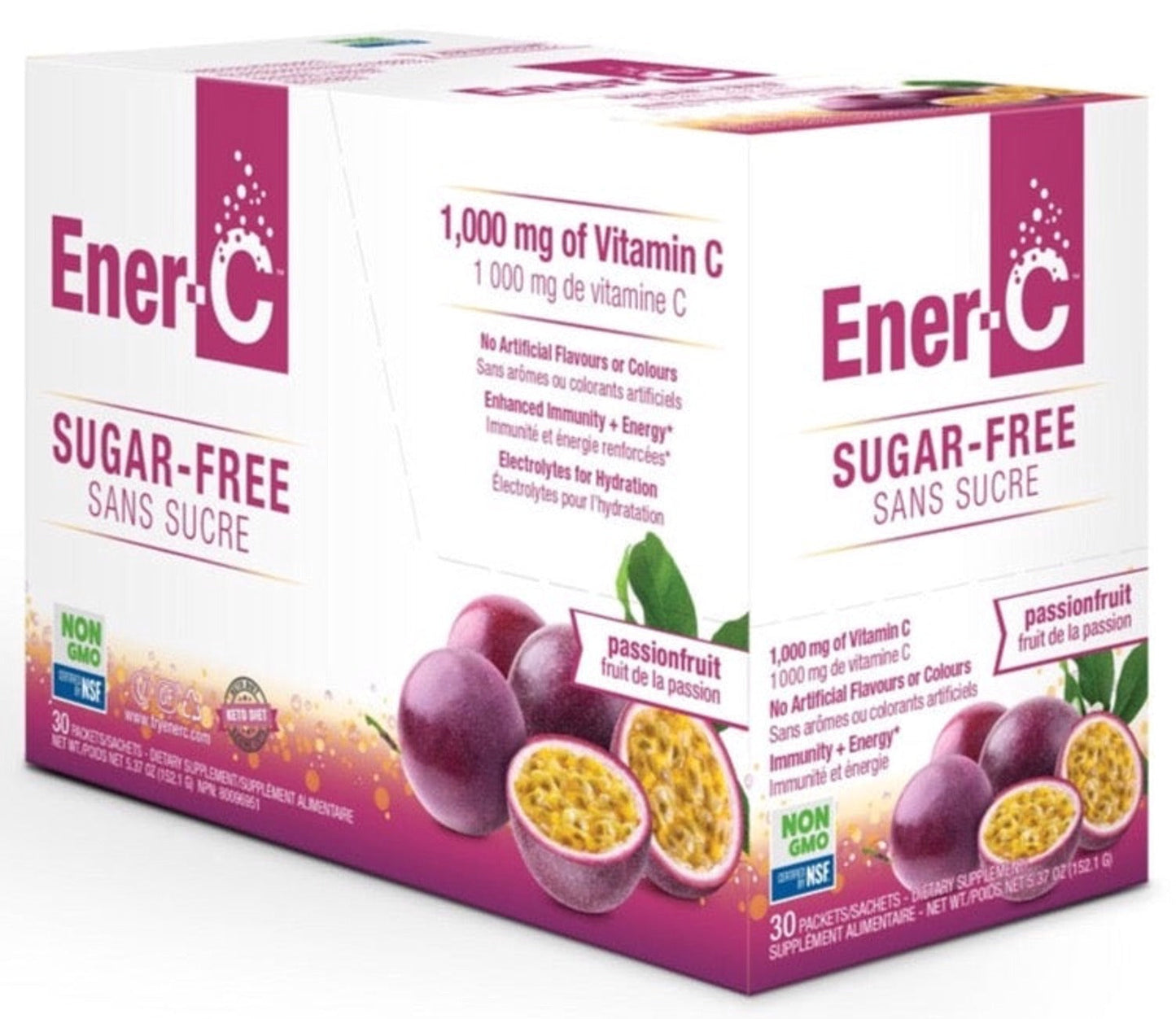ENER-LIFE - Ener-C (Sugar Free Passionfruit - 30 x 5.37 g)