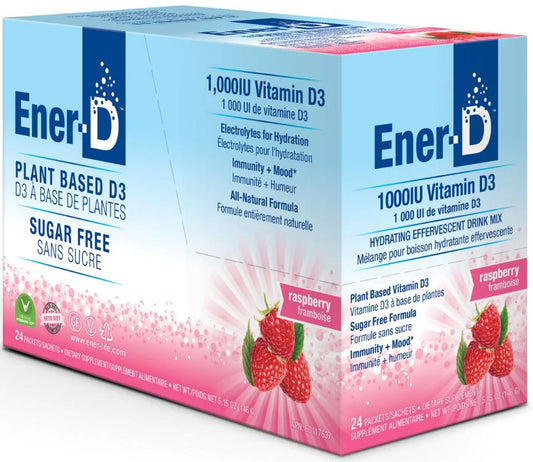 ENER-LIFE - Ener-D Sugar Free (Raspberry - 24 x 6.5 g)