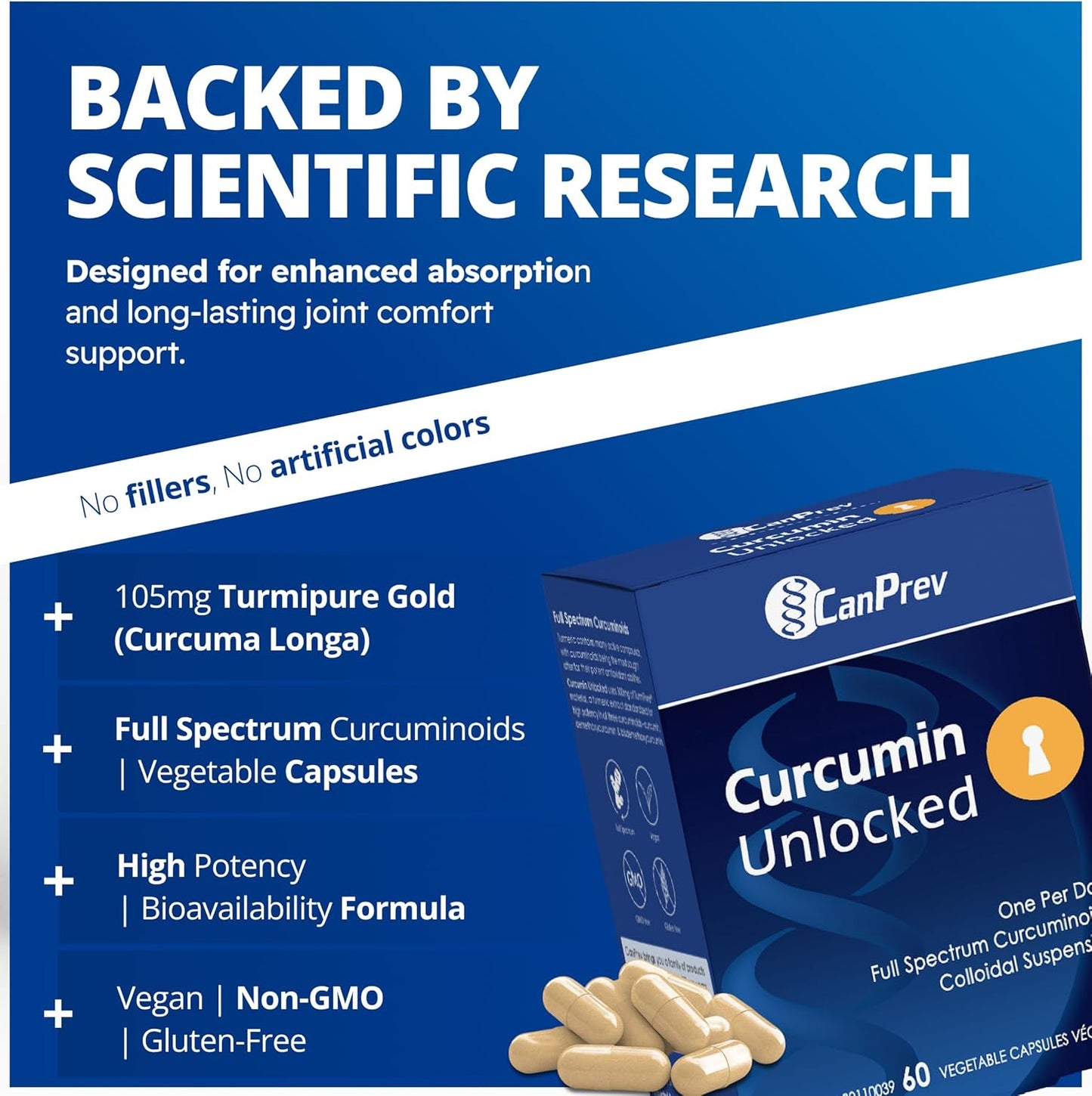 CANPREV Curcumin Unlocked (60 V Caps)