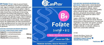 CANPREV B9 Folate 200mcg Drops – Blueberry