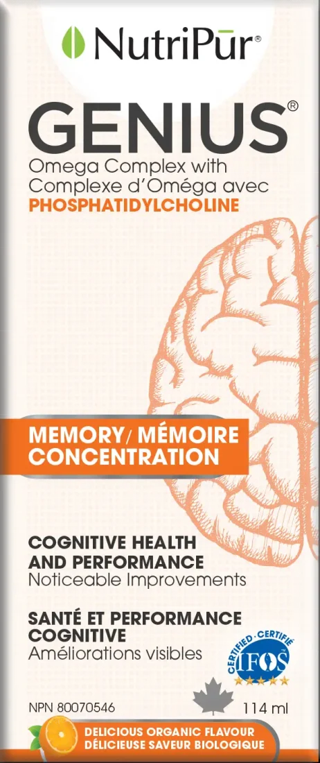 NUTRIPUR Genius adult cognitive health : orange - 114 ml