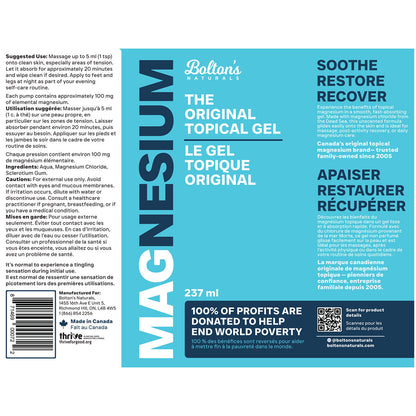 BOLTON'S The Original Magnesium Gel (237 ml)