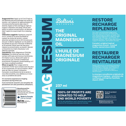 BOLTON'S The Original Magnesium Oil (227 ml)