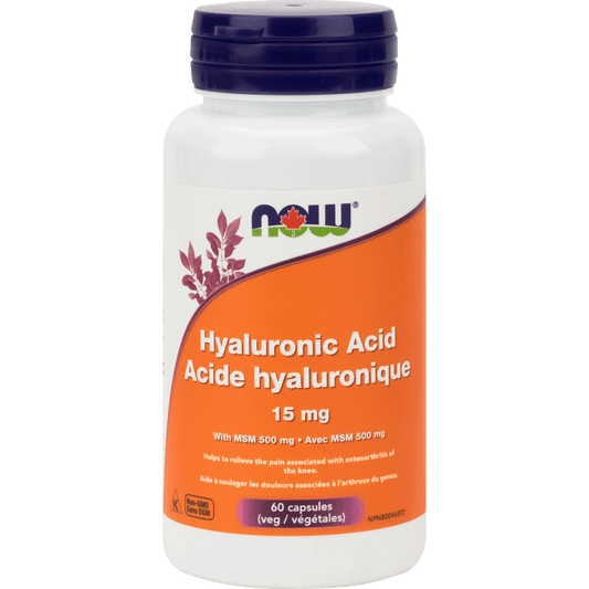 NOW Hyaluronic Acid (15 mg - 60 veg caps)