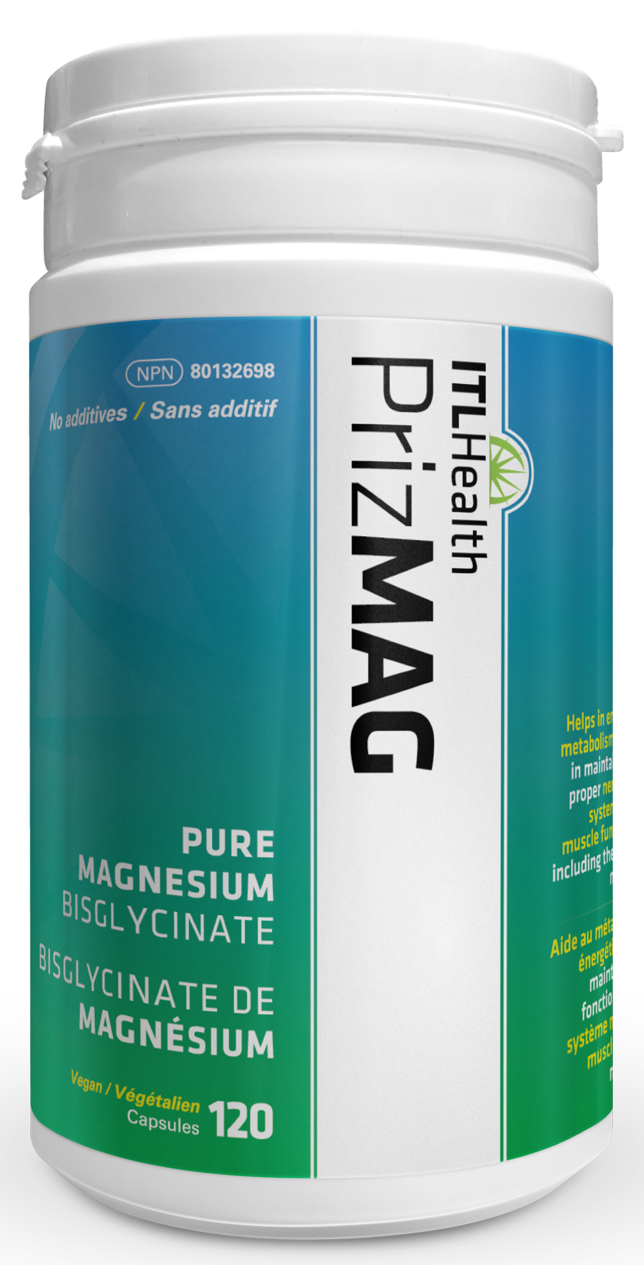 ITL HEALTH PrizMAG Pure Magnesium Bisglycinate