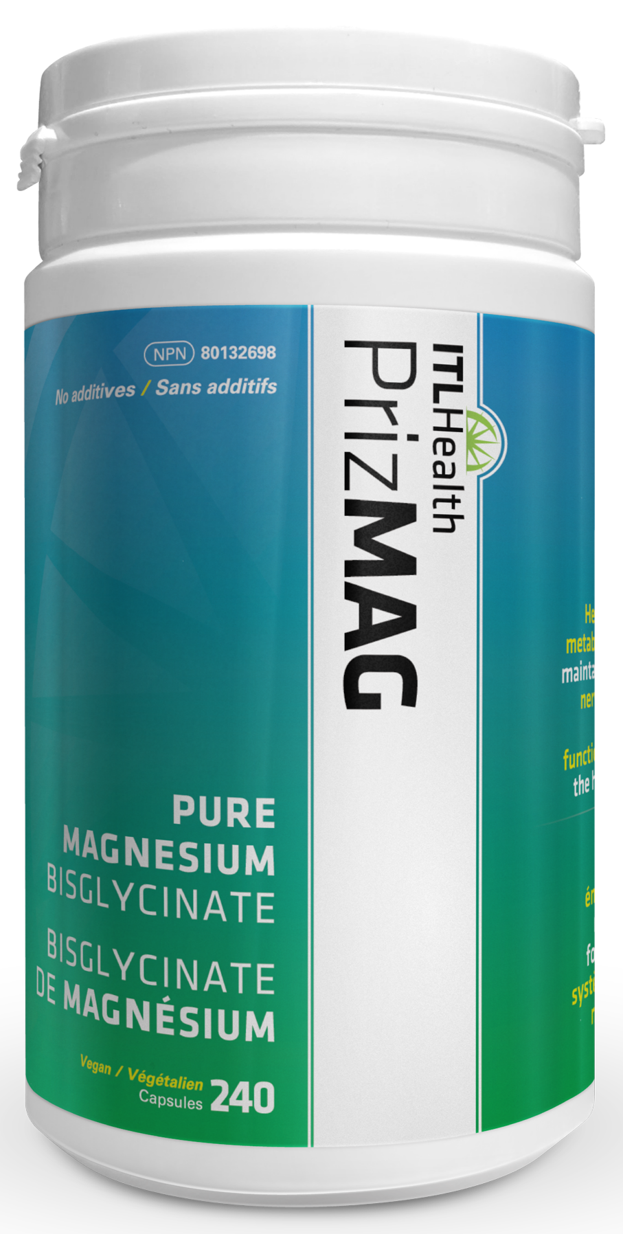 ITL HEALTH PrizMAG Pure Magnesium Bisglycinate